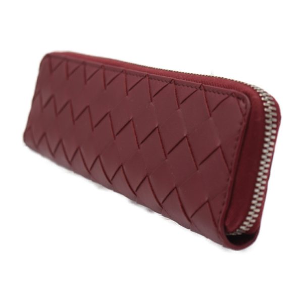 2416053007082 2 Bottega Veneta Intrecciato Calf Leather Pencil Case Burgundy