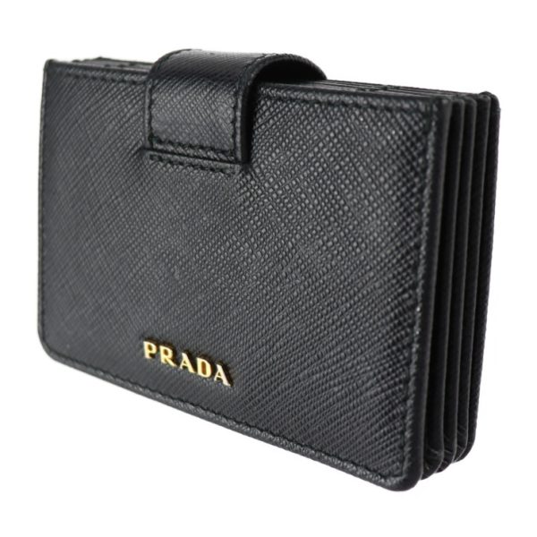 2422033001146 2 Prada Leather Card Case Black