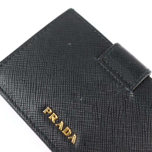 2422033001146 6 Prada Leather Card Case Black