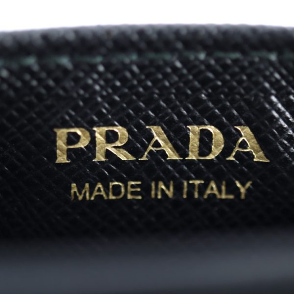 2422033001146 9 Prada Leather Card Case Black