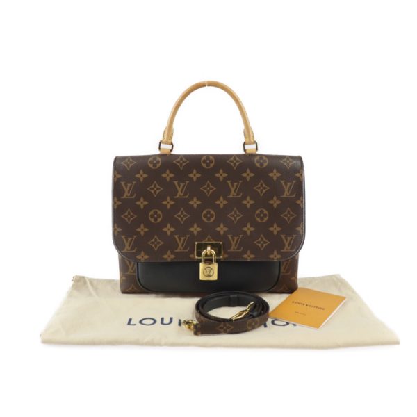 2424013010101 10 Louis Vuitton Marignan Handbag Brown Black