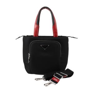 2428033010170 1 Prada Nylon Tote Bag Black