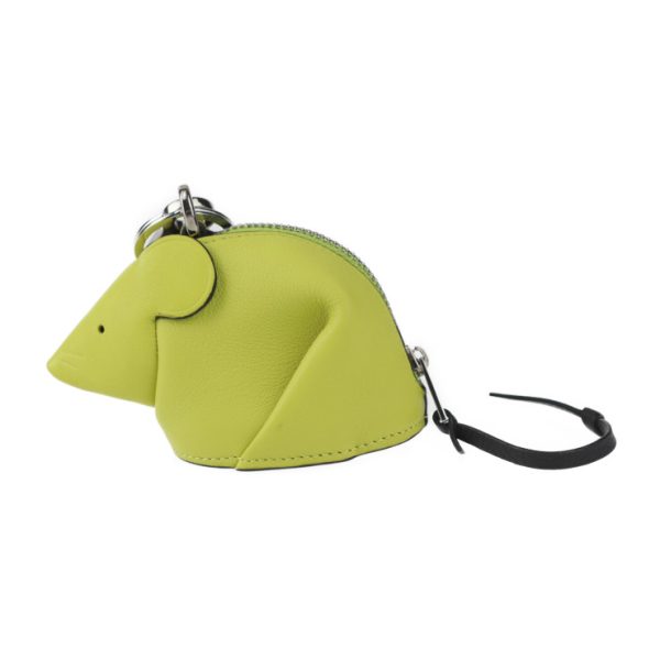 2430053007159 1 Loewe Bag Charm Coin Case Calf Leather Lime