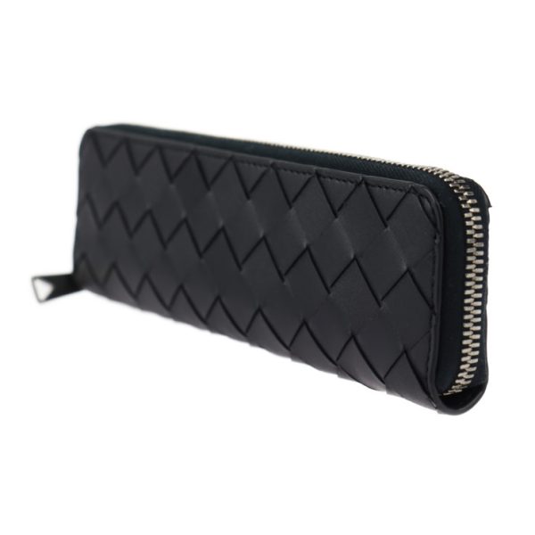 2430053007161 2 Bottega Veneta Intrecciato Calf Leather Pencil Case Black