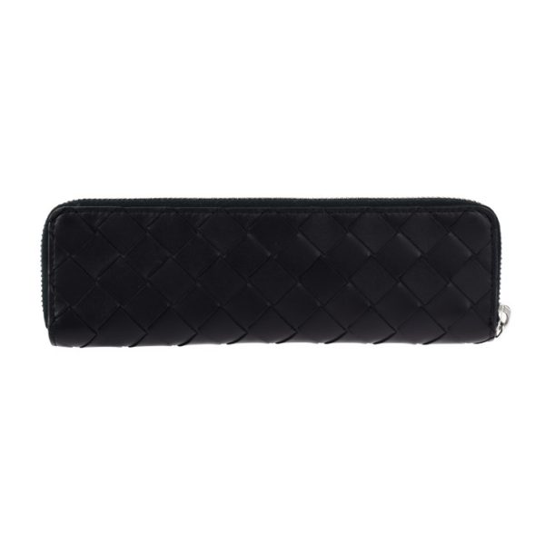 2430053007161 3 Bottega Veneta Intrecciato Calf Leather Pencil Case Black