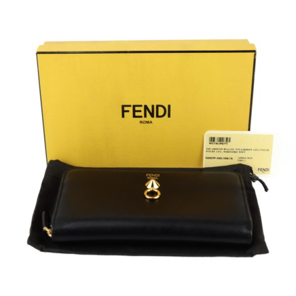 2431031001029 10 Fendi By the Way Long Wallet Leather Black