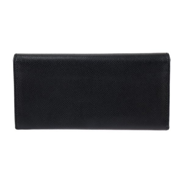 2431031001030 3 Salvatore Ferragamo Gancini Leather Flap Wallet Black