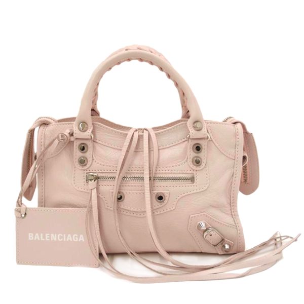 24576 1 Balenciaga Classic Mini City 2WAY Shoulder Bag Pink