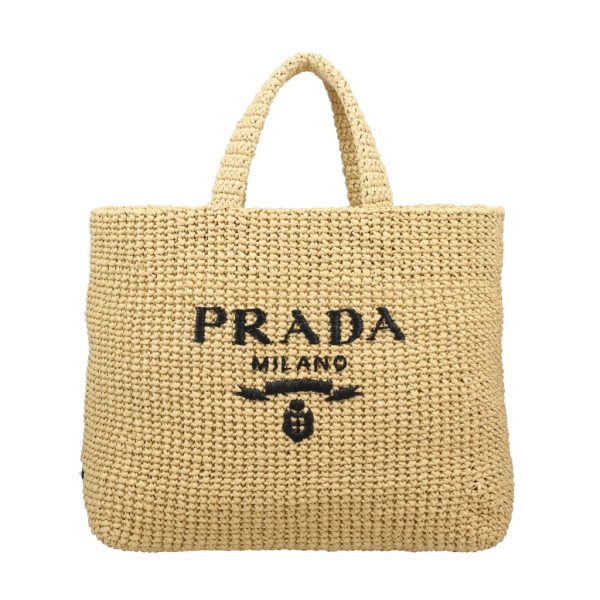 2500000004018 PRADA Tote Bag Leather Naturale