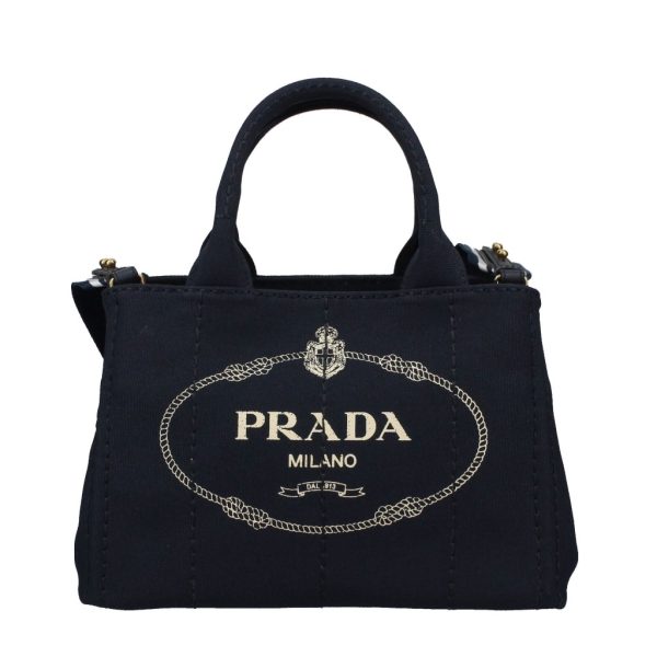 2500000009761 PRADA Tote Bag Canapa Canvas Baltico