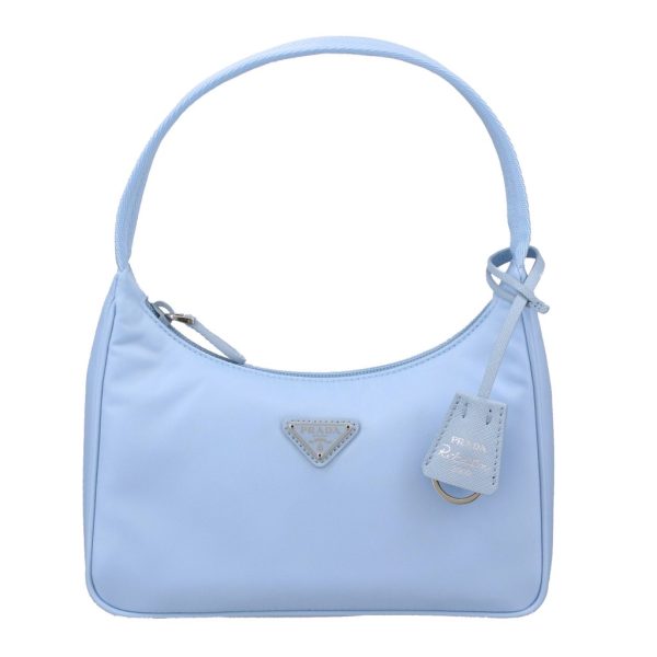 2500000009921 Prada Nylon Handbag Blue