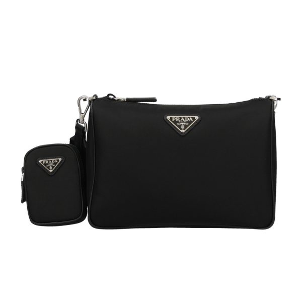 2500000043444 PRADA Shoulder Bag Leather Black