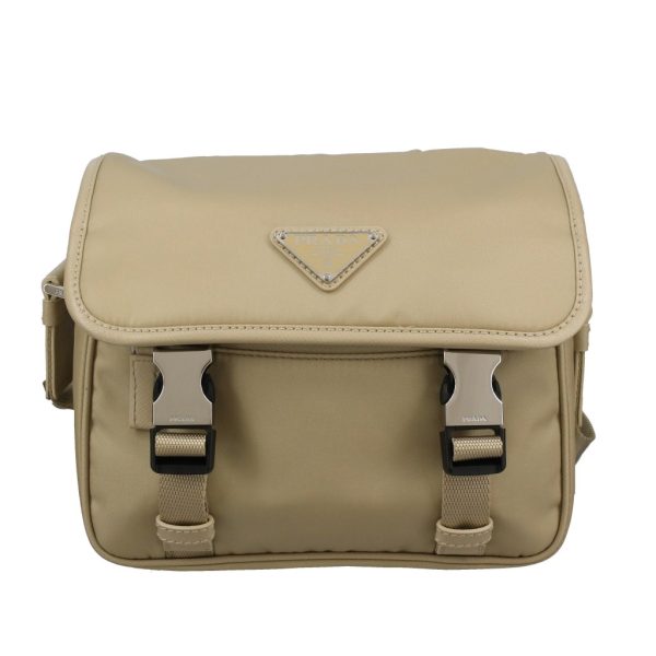 2500000050657 PRADA Shoulder Bag Leather Beige