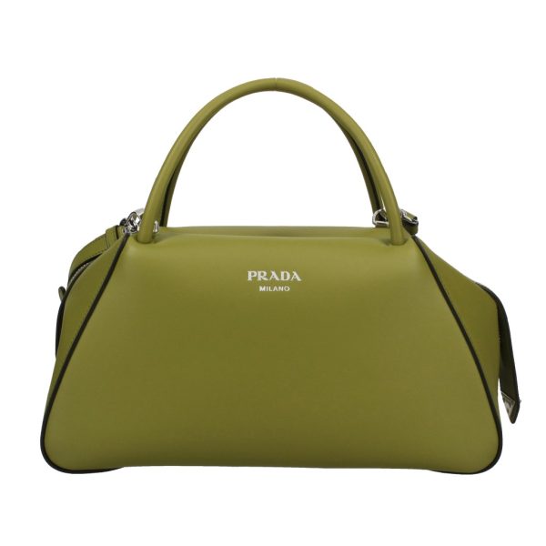 2500000085963 PRADA Handbag SOFTY Leather Green