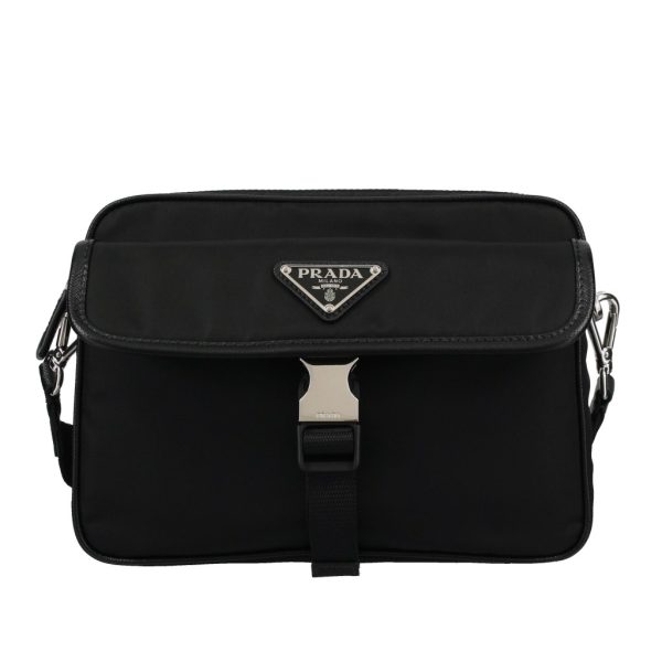 2500000095443 PRADA Shoulder Bag Leather Black