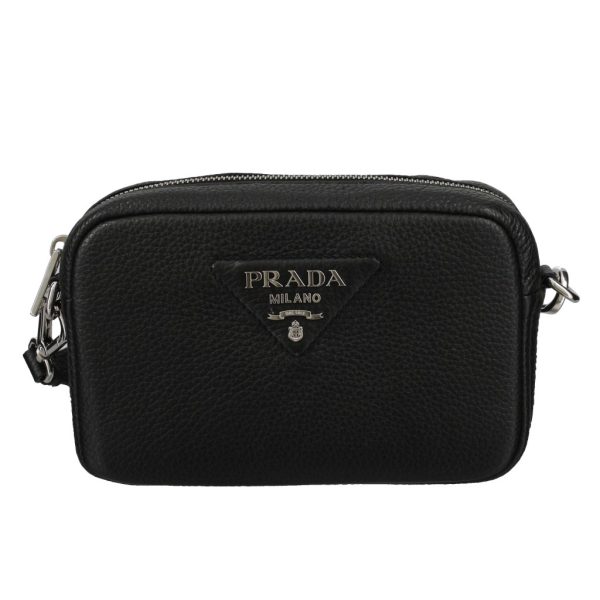 2500000095498 PRADA Shoulder Bag Leather Nero