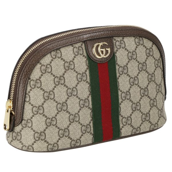 2500000107764 GUCCI Pouch Ophidia Canvas Brown