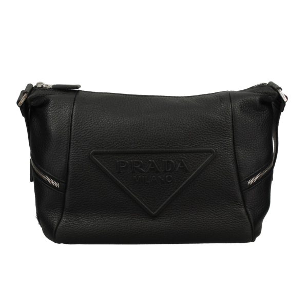 2500000109089 PRADA Shoulder Bag Leather Nero Black