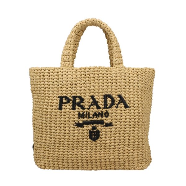 2500000109164 PRADA Tote Bag Leather Naturale