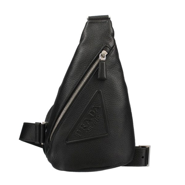 2500000120008 PRADA Body Bag Leather Nero