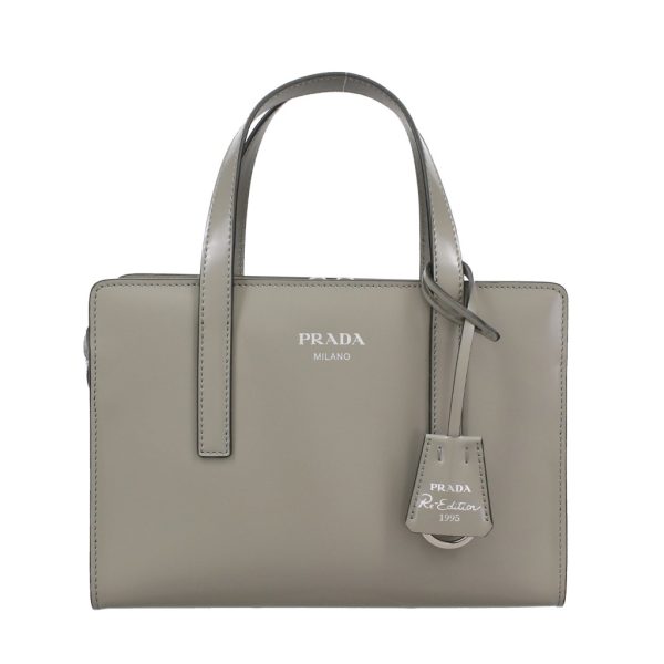 2500000122903 PRADA Handbag SPAZZOLATO Leather Grigio MARMO