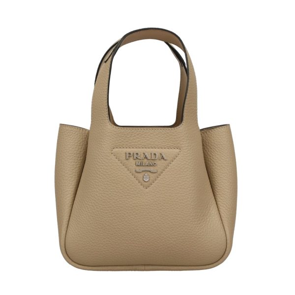 2500000135361 PRADA Handbag Mini Leather Sabbia