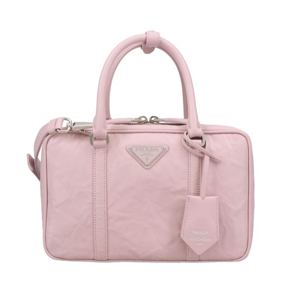 2500000135460 PRADA Handbag Leather Alabastro Pink