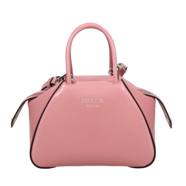 2500000137563 PRADA Handbag Leather Petalo Pink