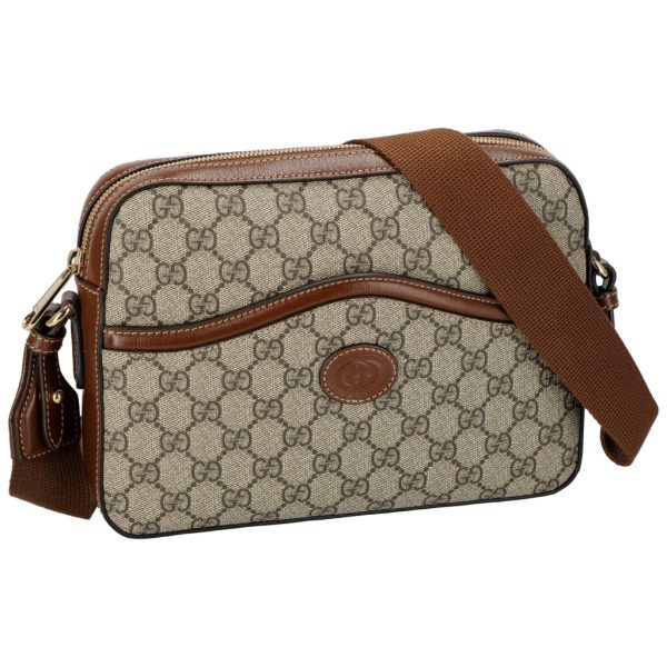 2500000138980 GUCCI Shoulder Bag GG Supreme Canvas Brown