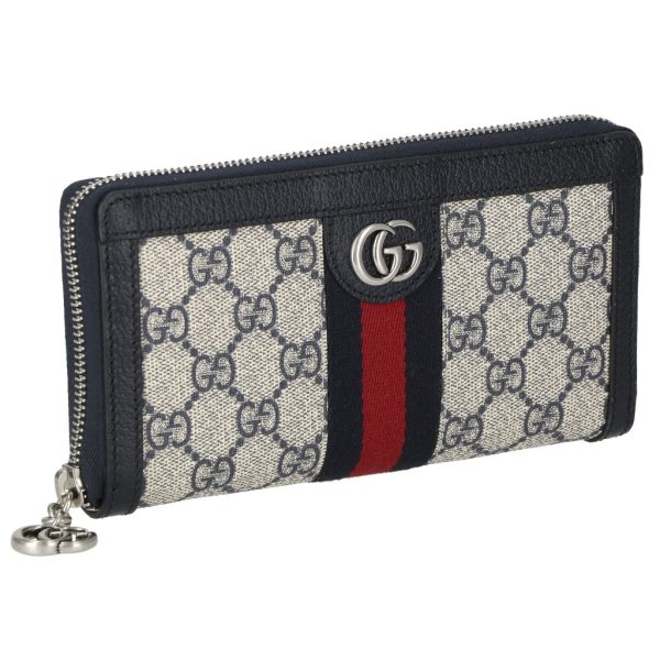 2500000156656 Gucci Ophidia Long Wallet Blue