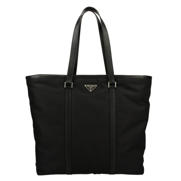 2500000157578 PRADA Tote Bag Leather Nero Black