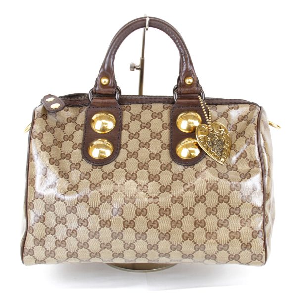 2515211209002a 1 Gucci GG Crystal Handbag Brown