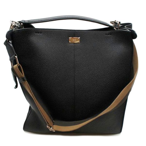 25456 4 Fendi Peekaboo Handbag Black