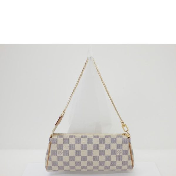 25962 2 Louis Vuitton Eva Damier Azur Bag White