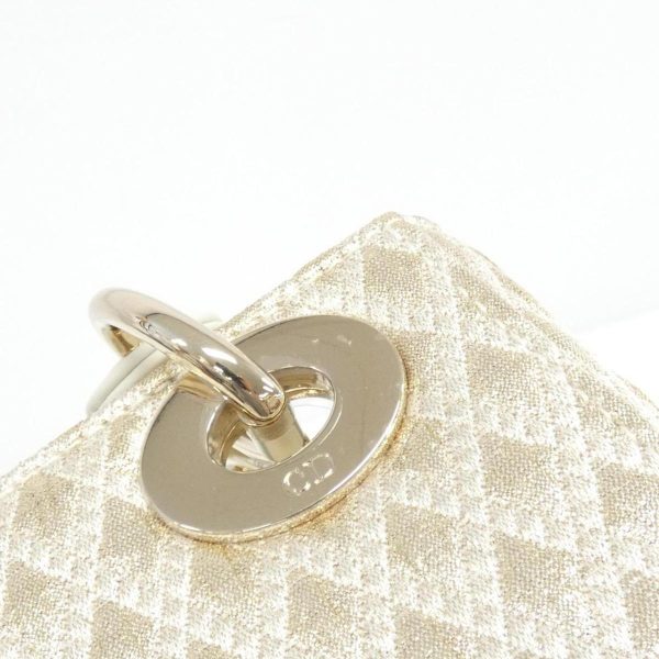 2600064226170 5 b Christian Dior Dior Or Lady Dior Mini Leather Gold White