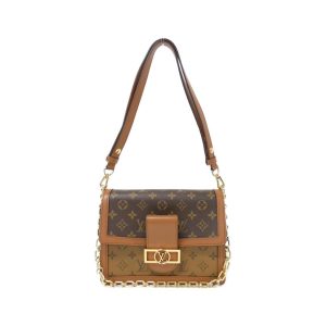 2600069205866 1 b Louis Vuitton Flannery PM Monogram Shoulder Bag Brown