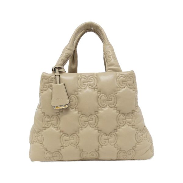 2600069675508 1 b Gucci Gg Matelasse Leather Handbag Beige