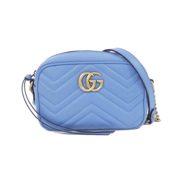 2600070333039 1 b Gucci GG Marmont Shoulder Bag Blue