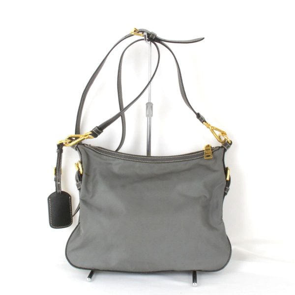 2605230905796t 2 Prada Nylon Shoulder Bag Gray