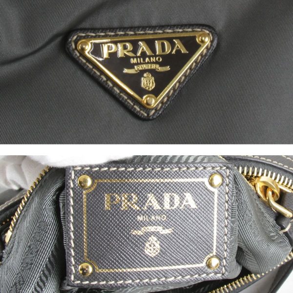 2605230905796t 7 Prada Nylon Shoulder Bag Gray