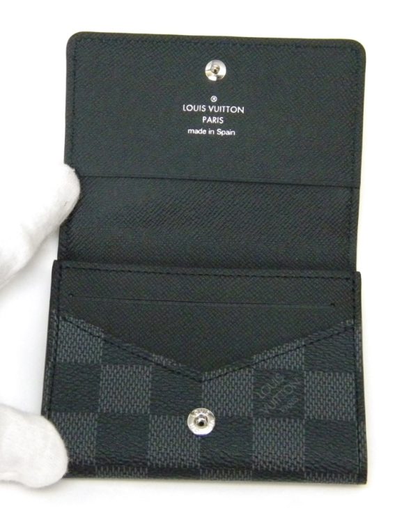 26183 4 Louis Vuitton Card Case Anvelope Cardholder Business Card Holder Graphite