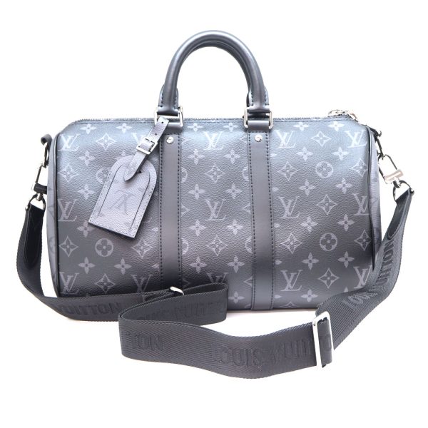 2649 1 Louis Vuitton Keepall Bandouliere 35 Boston bag Gray