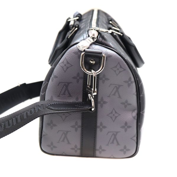 2649 3 Louis Vuitton Keepall Bandouliere 35 Boston bag Gray