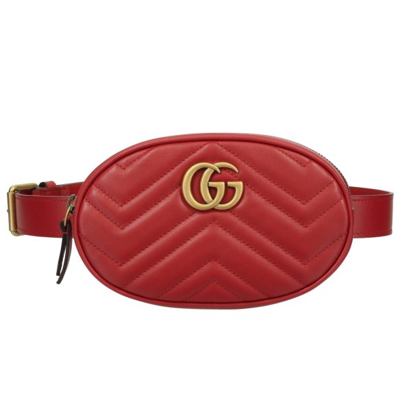 2700001729181 Gucci GG Marmont Body Bag Hibiscus Red