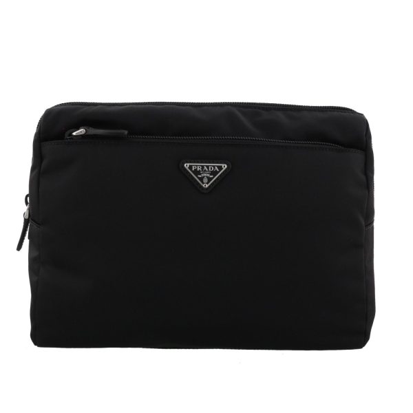 2700001896890 PRADA Pouch Nylon Nero Astrale