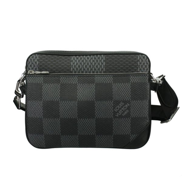 2700001928539 Louis Vuitton Shoulder Bag Damier Graphite Black