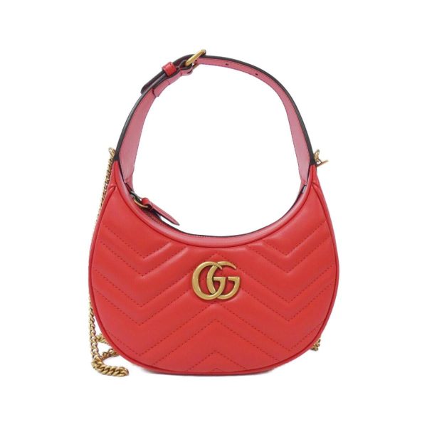 2700038244503 1 b Gucci Gg Marmont Leather Handbag Red