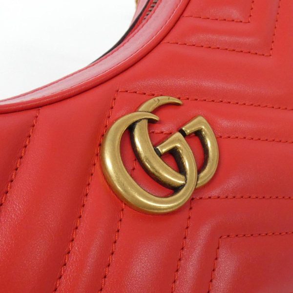 2700038244503 4 b Gucci Gg Marmont Leather Handbag Red