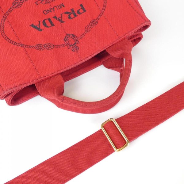 2700038570626 8 b Prada Cannapa Tote Bag Rosso