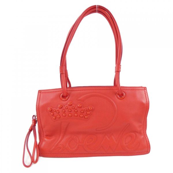 2700038625579 1 b Loewe Crown Shoulder Bag Red